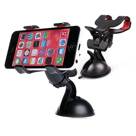 Suporte universal com Ventosa de celular para carro - preto C-1017