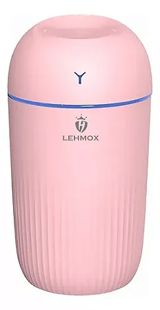 Umidificador de Ar USB Lehmox LEY-1788 420ml com Led Rosa