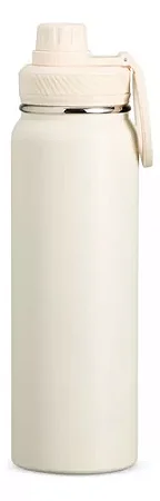 Garrafa Térmica 800ml Isolada Água Gelada Esporte Premium na Cor Nude