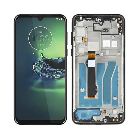 Tela com display e com aro Motorola Moto G8 Plus
