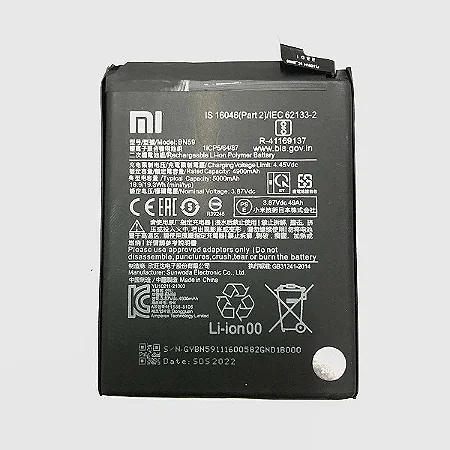 Bateria BN59 Xiaomi Redmi Note 10 / Redmi Note 10 Pro / Redmi Note 10 S