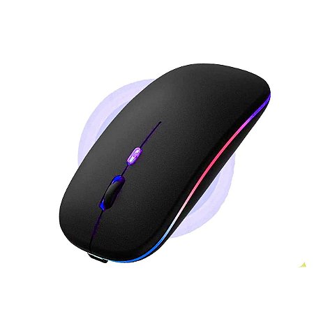 Mouse Wireless sem fio Preto