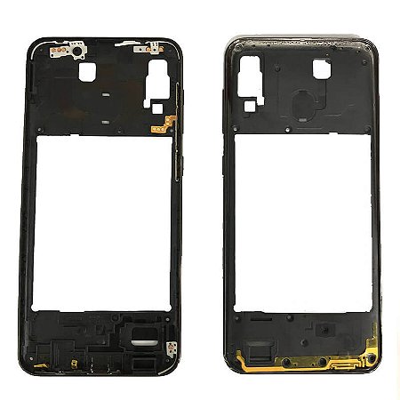 Carcaça com flat botão power e volume e falante campainha Samsung Galaxy A30