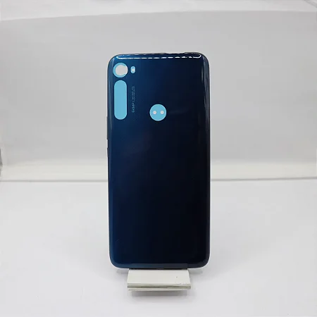 Tampa traseira Motorola One Fusion Plus azul