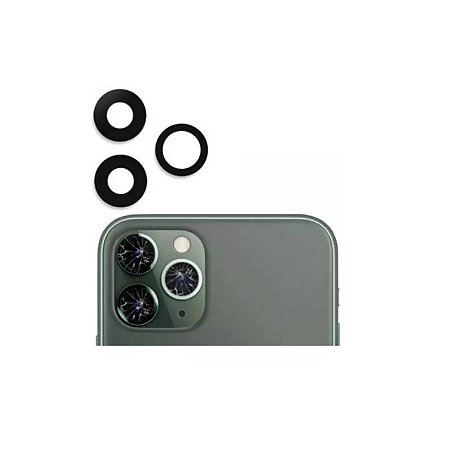 Lente de vidro para câmeras traseiras iPhone 11 Pro