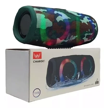 Caixa de som Bluetooth - Charge 5 - Al-G19 - militar