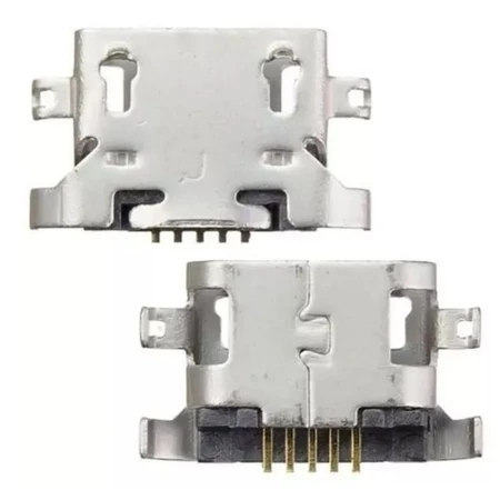 Conector de Carga Micro USB Tipo 19 Moto G6 Play, Moto E5