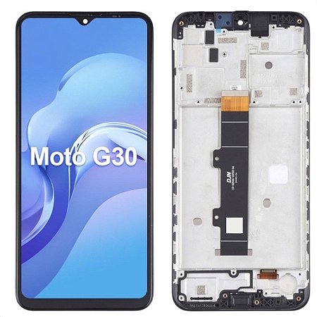 Tela com display e com aro Motorola Moto G30