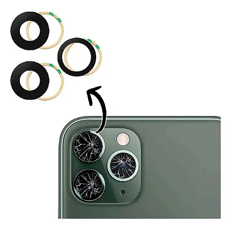 Lente vidro de câmera traseira para iPhone 12 Pro Max