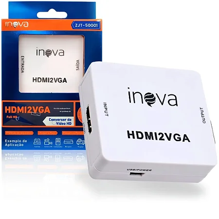 Adaptador Conversor De Audio E Video Hdmi Para Vga Inova - Zjt-50001 13700
