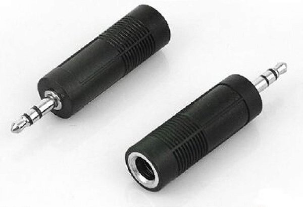 Adaptador De Áudio P2 Para P10 Mono Alta Condutividade Profissional Le-5533