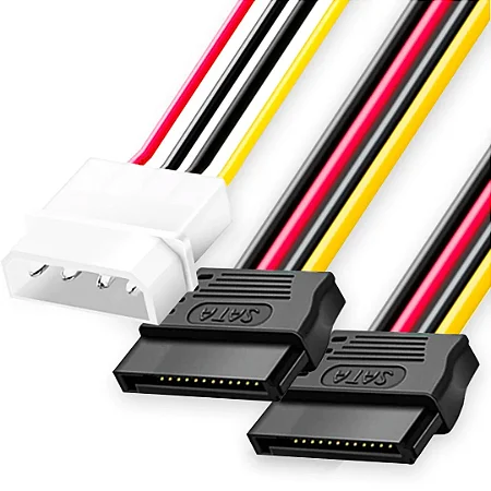 Cabo Adaptador Molex Ide X 2 Sata 15P 20Cm Grasep - D-Cic02 12320