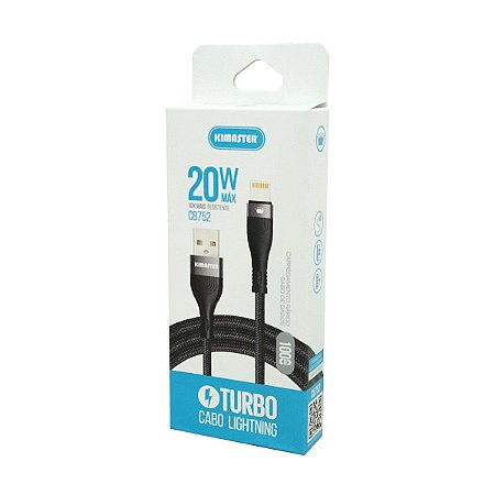 Cabo Lightning Cb752X 1M Turbo 18W Branco