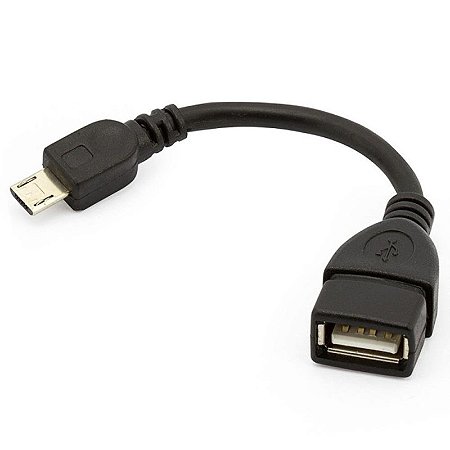 Cabo Otg Micro-Usb V8 Com Suporte A Teclado Mouse E Pendrive Le-0152 Altomex Al-21-V8