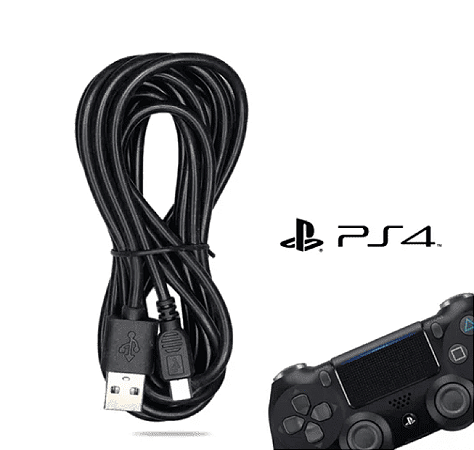 Cabo Usb V8 Reforçado Para Carregamento De Controle Ps4 Fr-216-4
