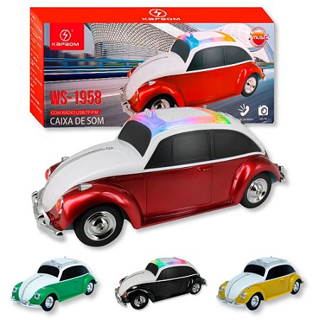 Caixa De Som Bluetooth Fusca - Kapbom - Ws-1958