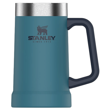 Caneca Térmica Stanley 709Ml Chopp E Cerveja Em Aço Inoxidável Azul Claro