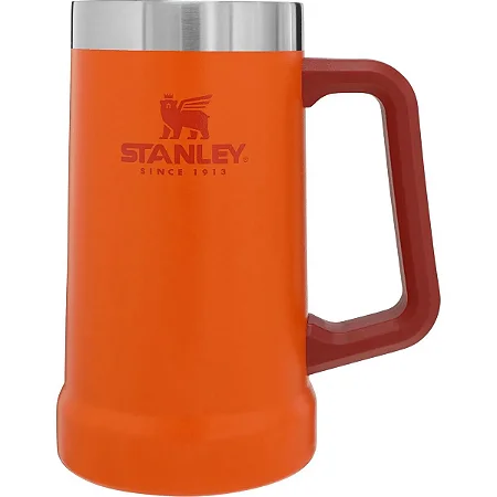 Caneca Térmica Stanley 709Ml Chopp E Cerveja Em Aço Inoxidável Laranja