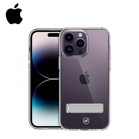 Capa Slim Fit Transparente Anti Impacto Apple Gshield Iphone 14 Pro Max Com Suporte