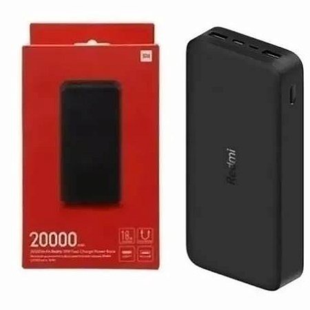 Carregador Bateria Externa Power Bank Xiaomi Original 20.000Mah Alta Potência Bat-Ext-20