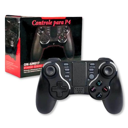 Controle P/ Ps4 Sem Fio - Knup - On-Gm017