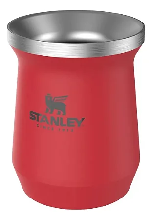 Copo Cuia Térmico Stanley 236Ml Beer Pint Matte Vermelho Em Aço Inox Sem Tampa