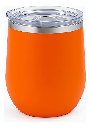 Copo Cuia Térmico Stanley Laranja 360Ml Beer Pint Em Aço Inox Com Tampa