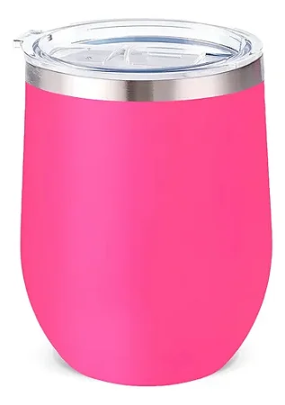 Copo Cuia Térmico Stanley Rosa Choque 360Ml Beer Pint Em Aço Inox Com Tampa