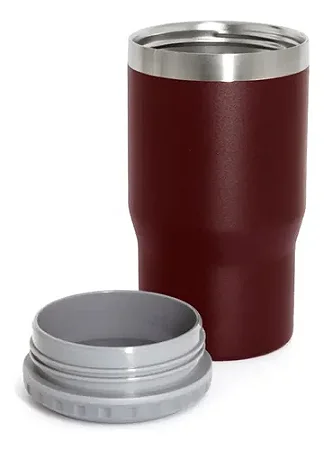 Copo Térmico Stanley Beer Pint Suporte Long Neck 420Ml Bordo Em Aço Inox