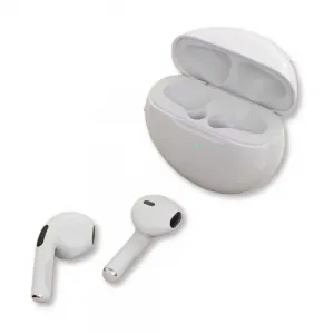 Fone Bluetooth Airbuds Fam T03 Com Graves Reforçados Branco