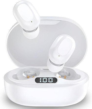 Fone Bluetooth Tws Smart Touch Kaidi Kd7101 Com Toque Inteligente Branco