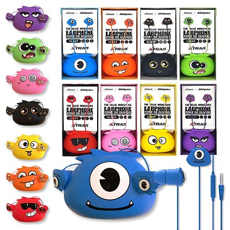 Fone Com Fio Xtrad Lc869 The Jelliemons Com Estampa Divertida E Boa Qualidade