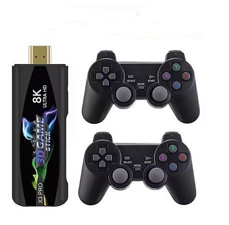 Gamer Stick X3 Pro Com Emuladores E Suporte A Jogos 4K Gmx3-Pro
