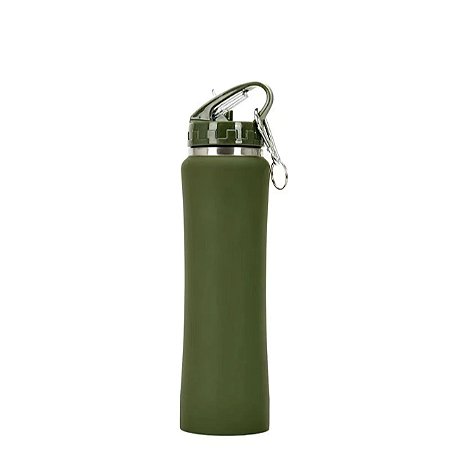 Garrafa Térmica Stanley Beer Pint Em Aço Inoxidável Com Bico Canudo 750Ml Verde Militar