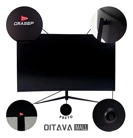 Monitor Gaming Series Tela Led Curva 27'' 100hz 1ms Full Hd Preto