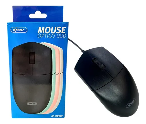 Mouse De Alta Precisão Com Fio Usb Knup Kp-Mu009 Preto