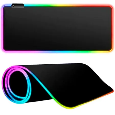 Mouse Pad Gamer Com Led Rgb Grande 800X300Mm Preto - He7D1 13860