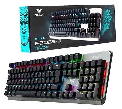 Teclado Aula Gamer Mecânico Com Iluminação Rgb E Anti-Ghosting Tc-Gam Kbf2066 FZ066-II