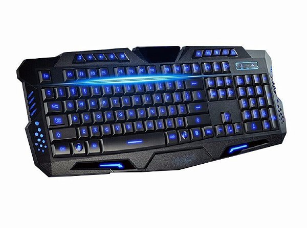 Teclado Gamer Com Backlight Tricolor Resistente E Ergonômico M-200 Bk-G35