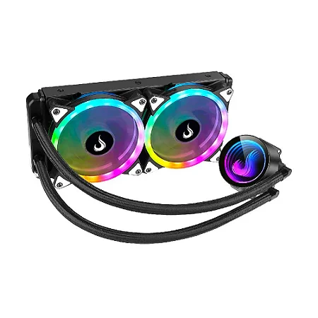Water Cooler Rise Mode Black 240mm Para Processador AMD e Intel ARGB RM-WCB-04-ARGB