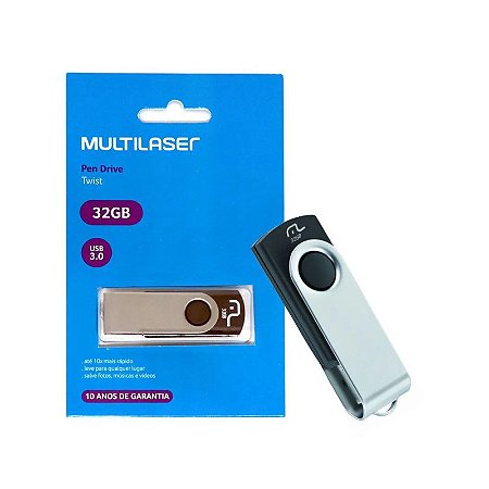 Pen Drive Multilaser 32Gb Usb Com Design Compacto Pen-32Gb-M
