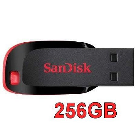 Pendrive Sandisk 256Gb Desempenho Premium Com Alta Velocidade Ps256