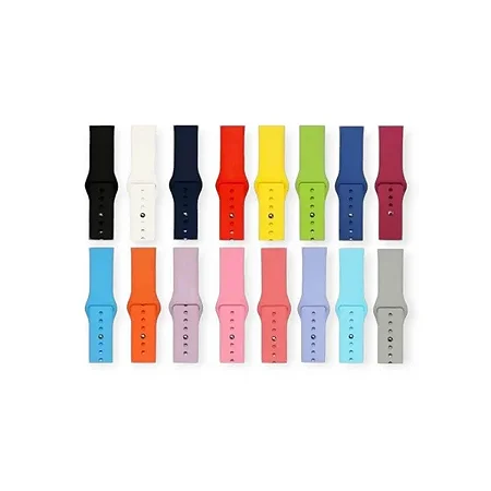 Pulseira De Reposição Premium Para Apple Watch Silicone (38/40/41)
