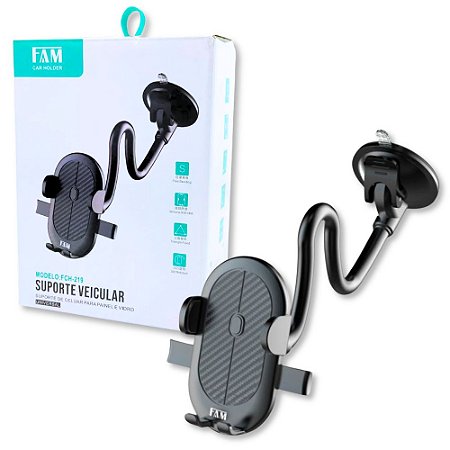Suporte Universal Reforçado Veicular Para Painel Ou Vidro Fam Fch-219