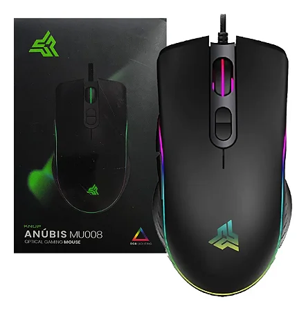 Mouse Gamer RGB para Jogo 4800 dpi Optico Chroma com Luzes Knup - MU008