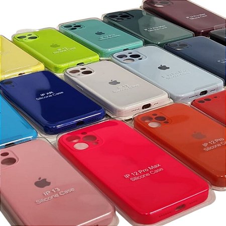 Capinha Com Veludo Camera Fechada Para Iphone 12 Pro