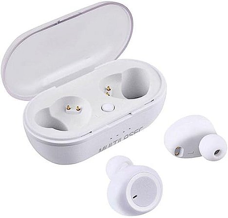 Fone Bluetooth 5.0 TWS PH397 Multilaser DOTS Com Bateria Recarregável Sem Fio Branco