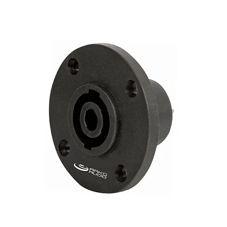 CONECTOR SPEAKON 4 POLOS FÊMEA DE PAINEL REDONDO