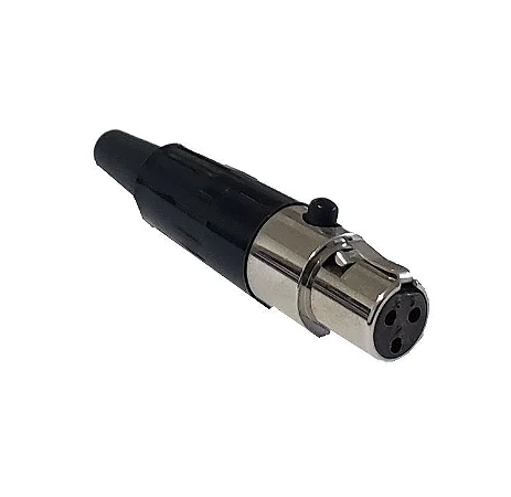 CONECTOR MINI XLR FÊMEA DE LINHA 3 PINOS