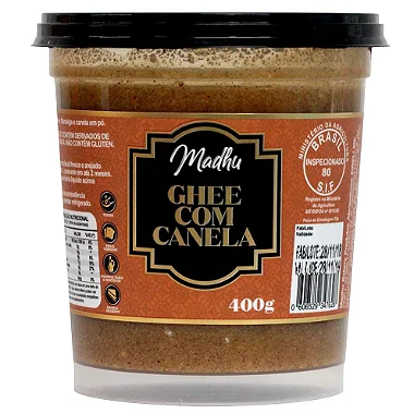 Ghee com Canela 400g | Madhu Ghee